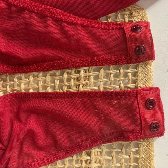 Large Mesh and floral lace bodysuit long sleeve - Picture 6 of 8